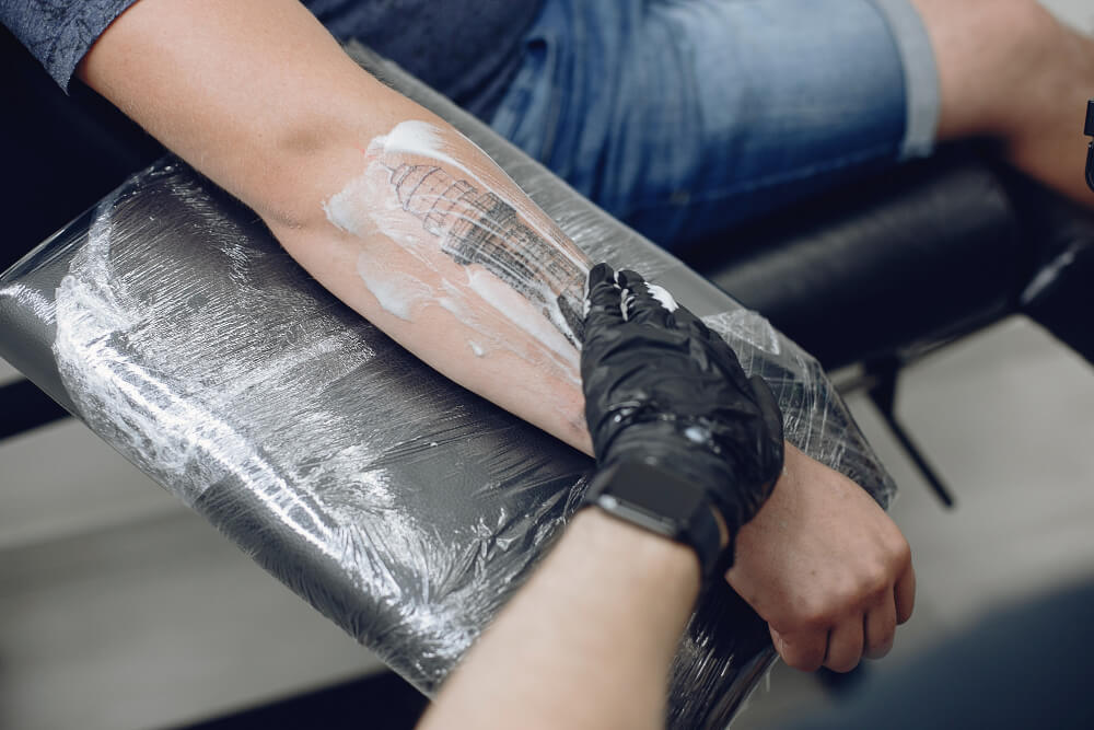 keeping an ashes tattoo clean