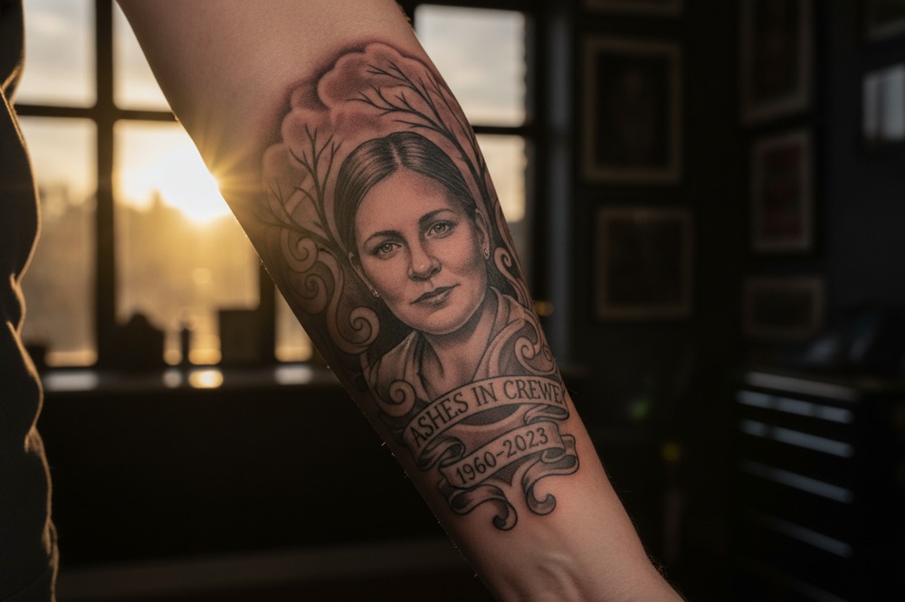 How Far Is The Ashes Tattoo Studio From Crewe?