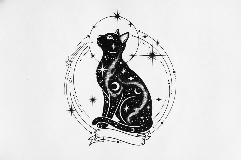 Why Does A Black Cat Work So Well As A Silhouette Tattoo?