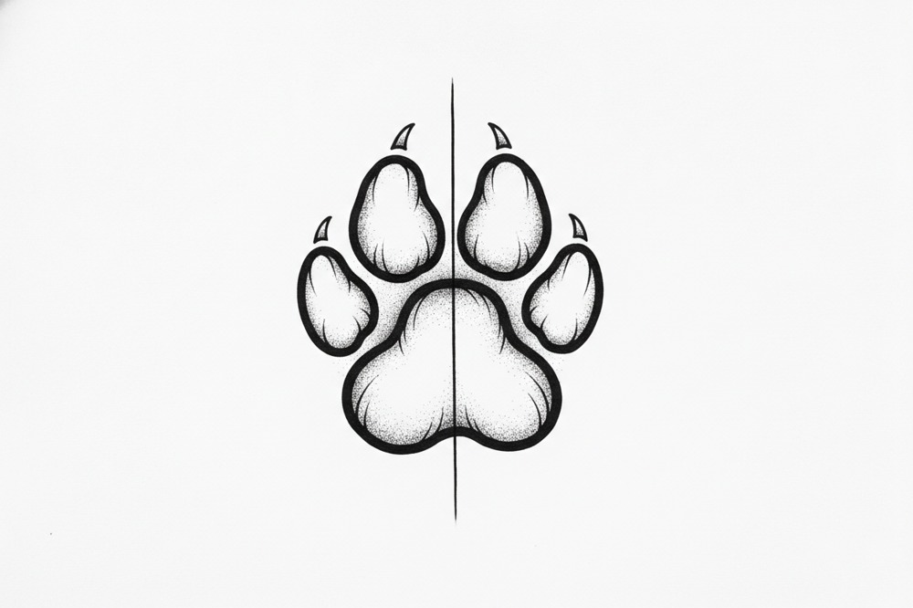How Do You Combine A Dog And Cat Paw Print In One Tattoo?