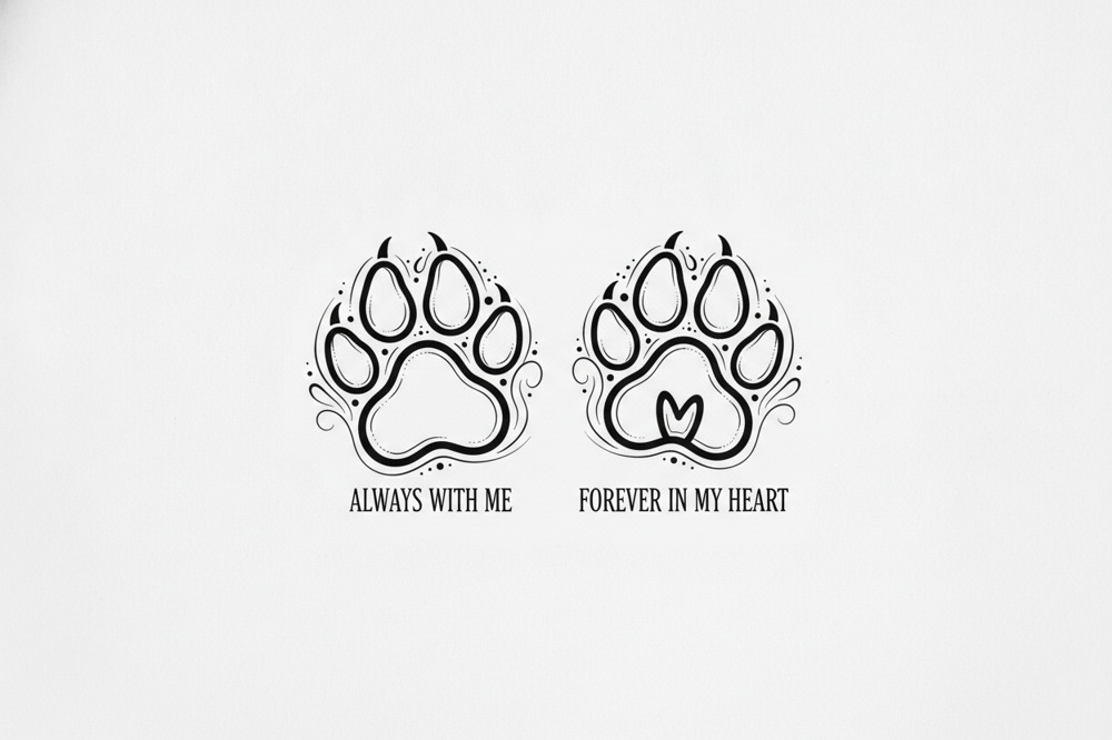 Where Does Each Paw Print Sit Best On The Body?