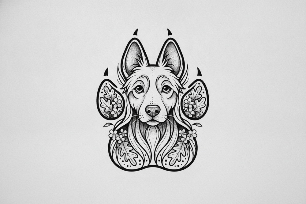 Where Do Dog Portrait Ashes Tattoos Sit Best?