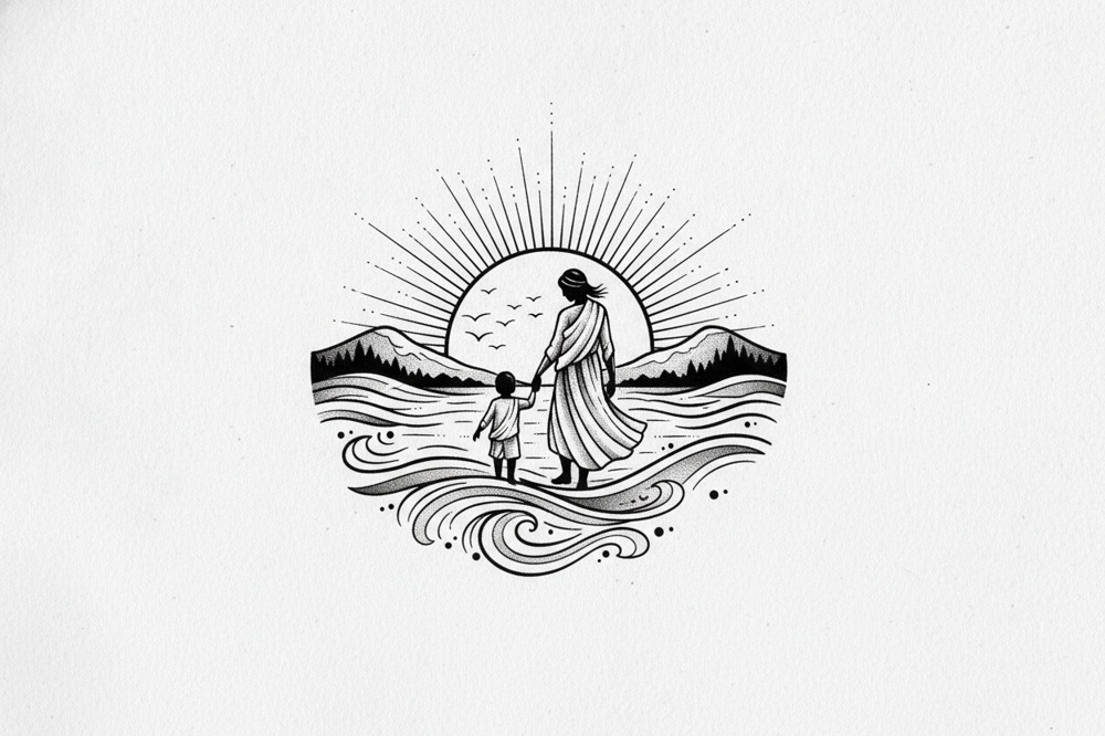 Can You Use Your Dad's Handwriting In A Father And Child Design?