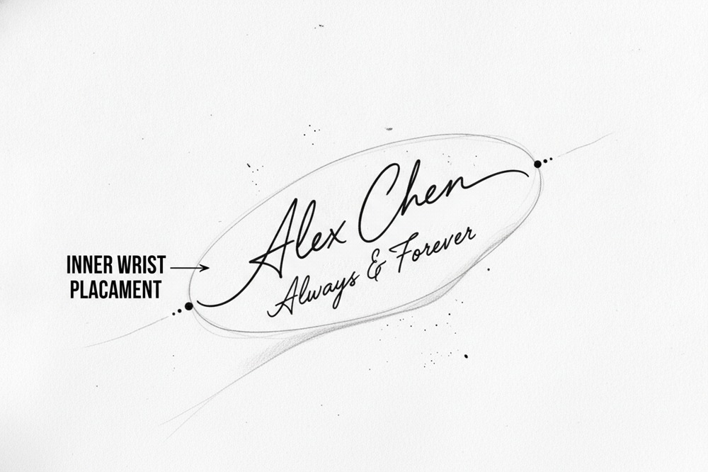 Which Placement Keeps Handwriting Readable As It Ages?