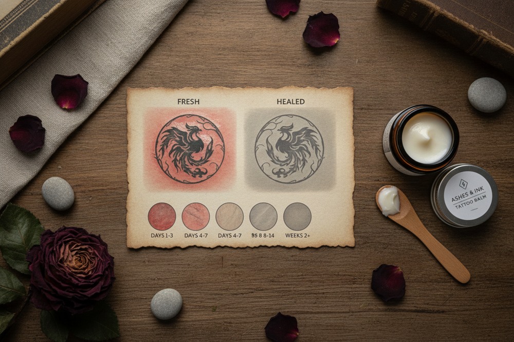 Why Does A Fresh Ashes Tattoo Look Darker Than The Healed One?