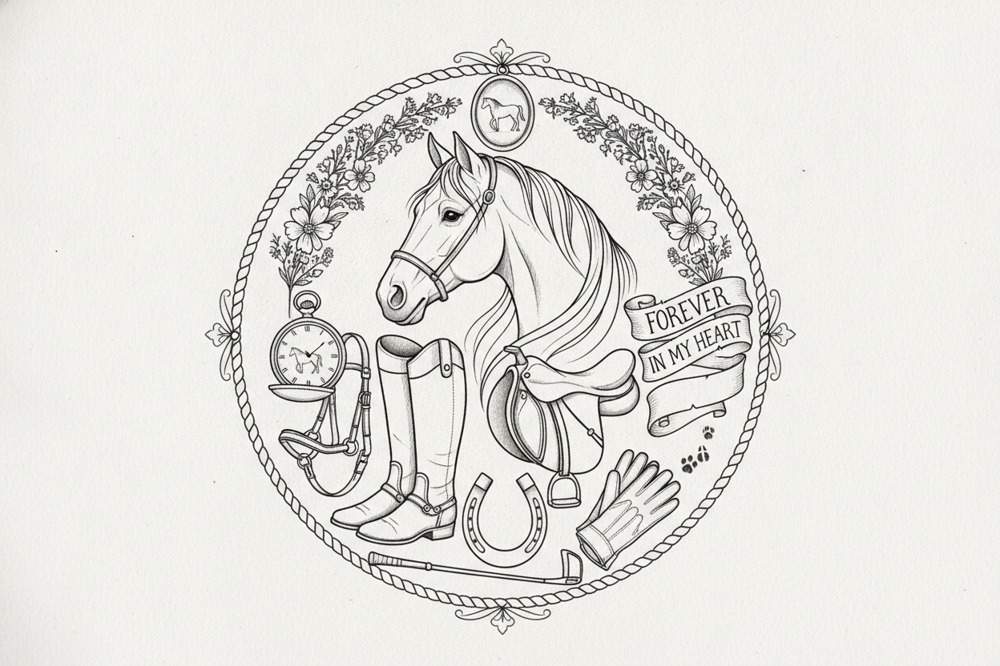 Can You Add Names, Dates Or Handwriting To A Horse Tattoo?