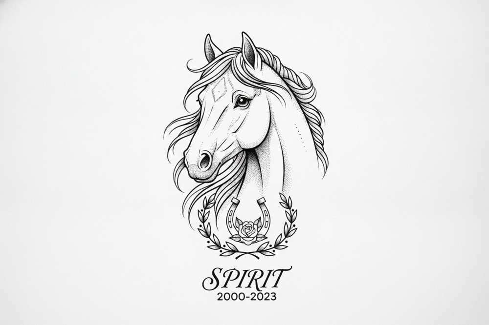 Where Should A Horseshoe Or Small Horse Memorial Tattoo Go?