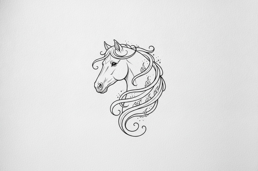 Which Photo Should You Bring For A Horse Portrait Tattoo?