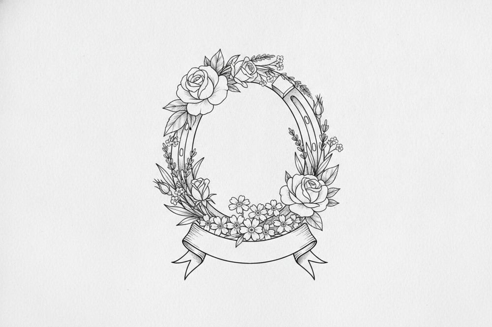 Which Way Should The Horseshoe Face In A Memorial Tattoo?