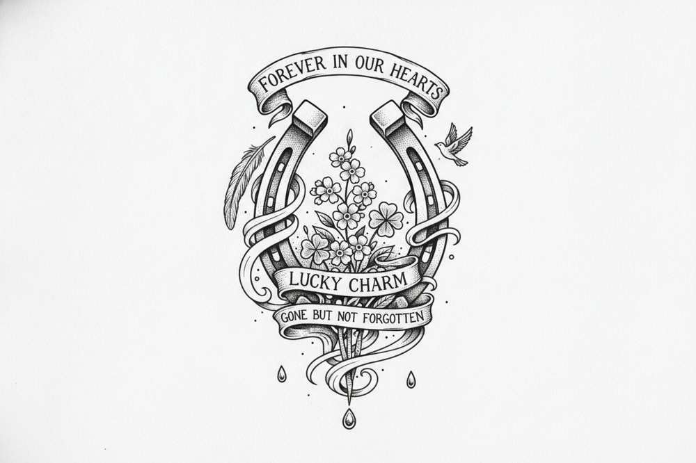 How Do You Add A Horse's Name Or Dates To A Horseshoe Tattoo?