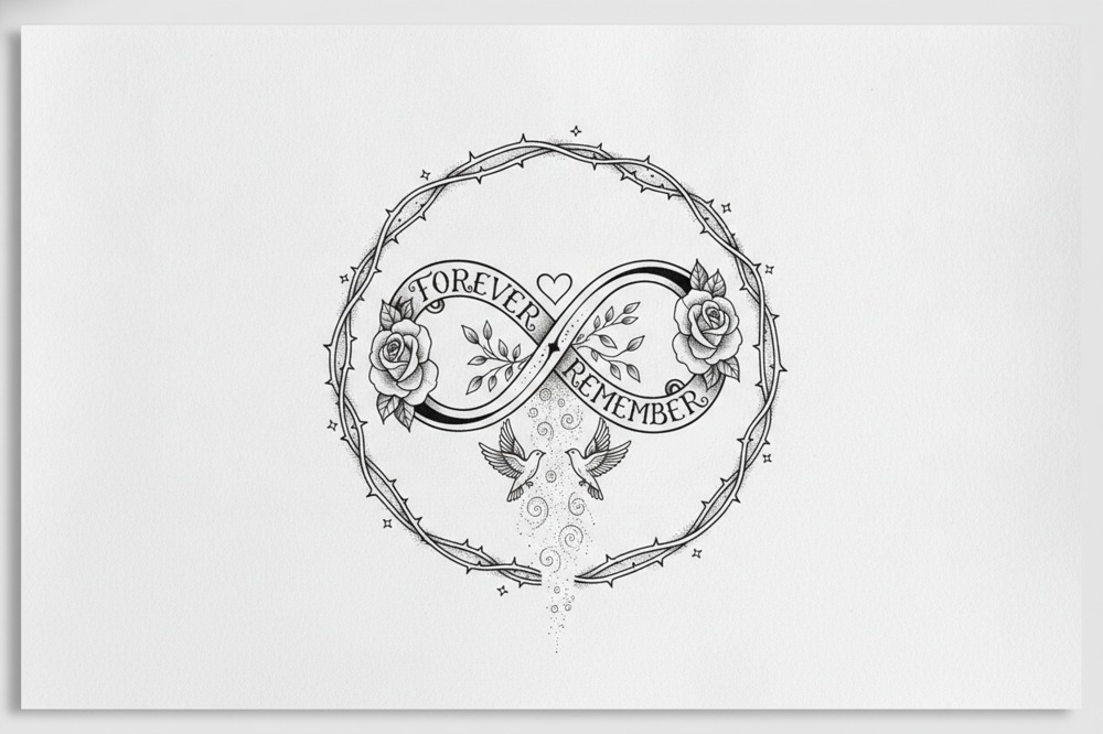How Do You Put A Name Or Date Inside An Infinity Tattoo?
