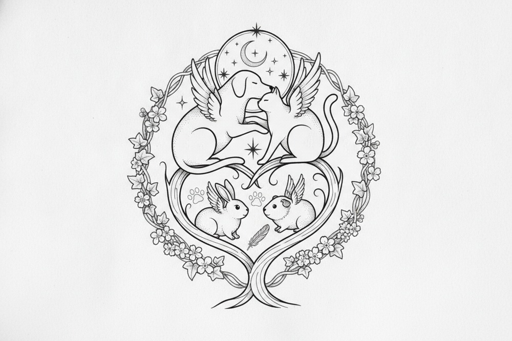 How Do You Fit More Than One Pet In A Single Tattoo?