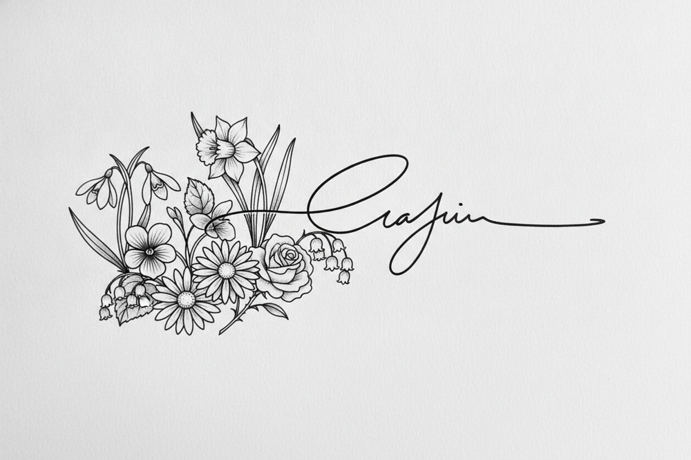 Can You Add A Design Around Mum's Handwriting?