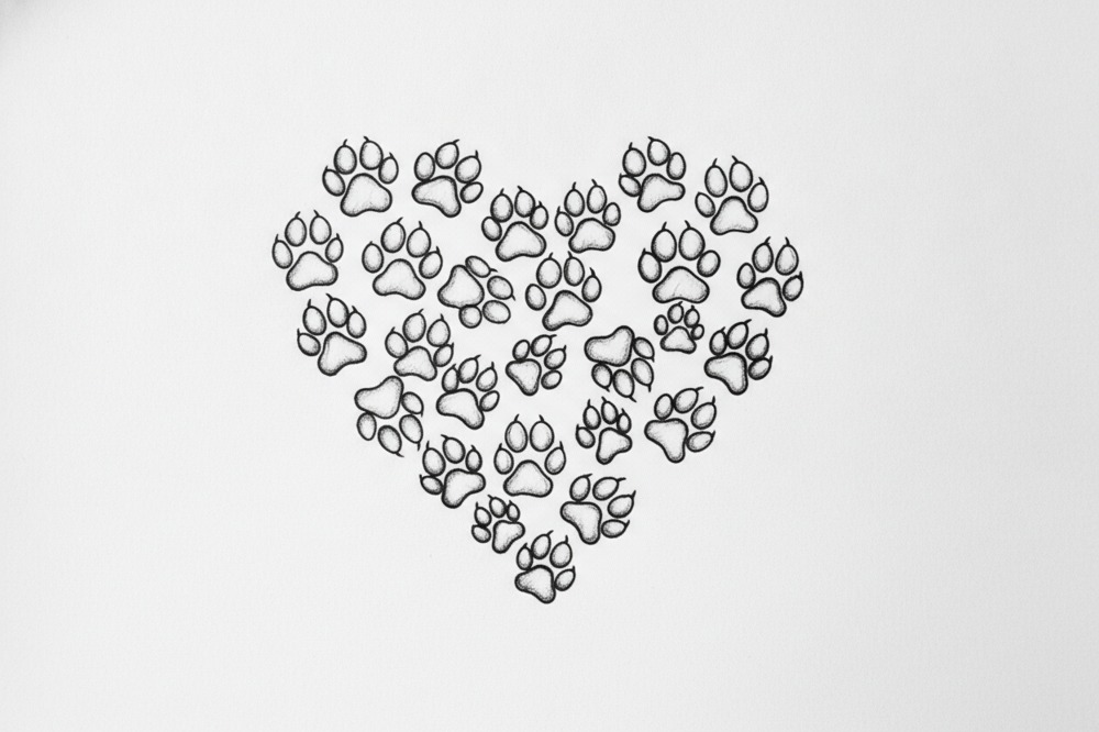 How Do You Combine A Paw Print And A Heart In One Tattoo?