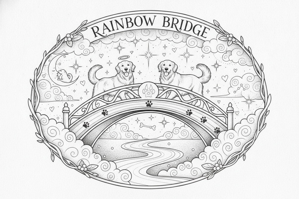 What Does A Rainbow Bridge Dog Tattoo Represent?