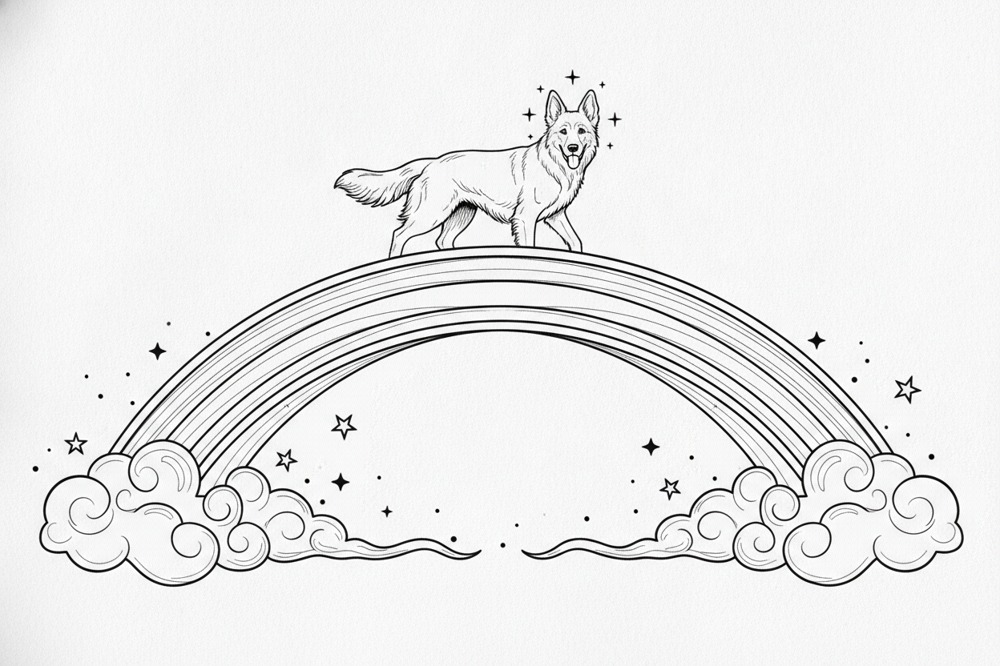 Can You Add Your Pet's Face Or More Than One Pet To A Rainbow Bridge Tattoo?