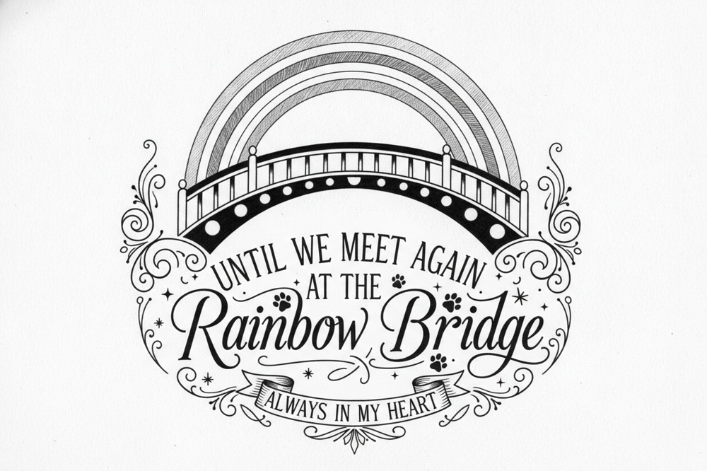 Can You Add Your Pet's Ashes To A Rainbow Bridge Quote Tattoo?