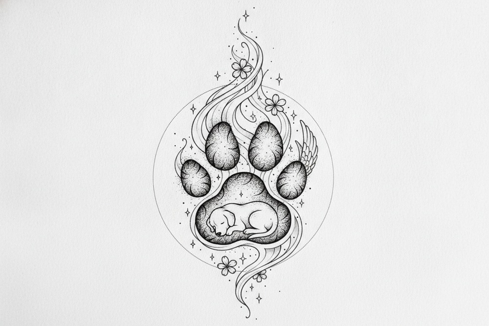 What Are The Best Small Placements For A Dog Ashes Tattoo?