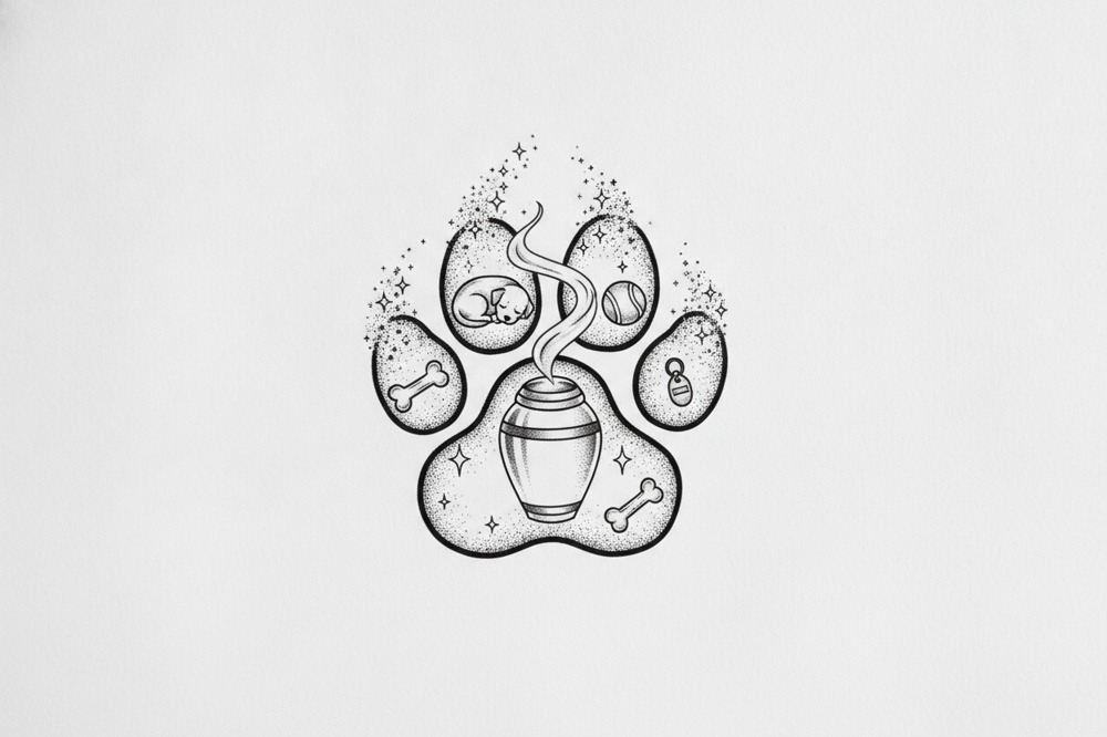 How Much Of My Dog's Ashes Goes Into A Small Tattoo?