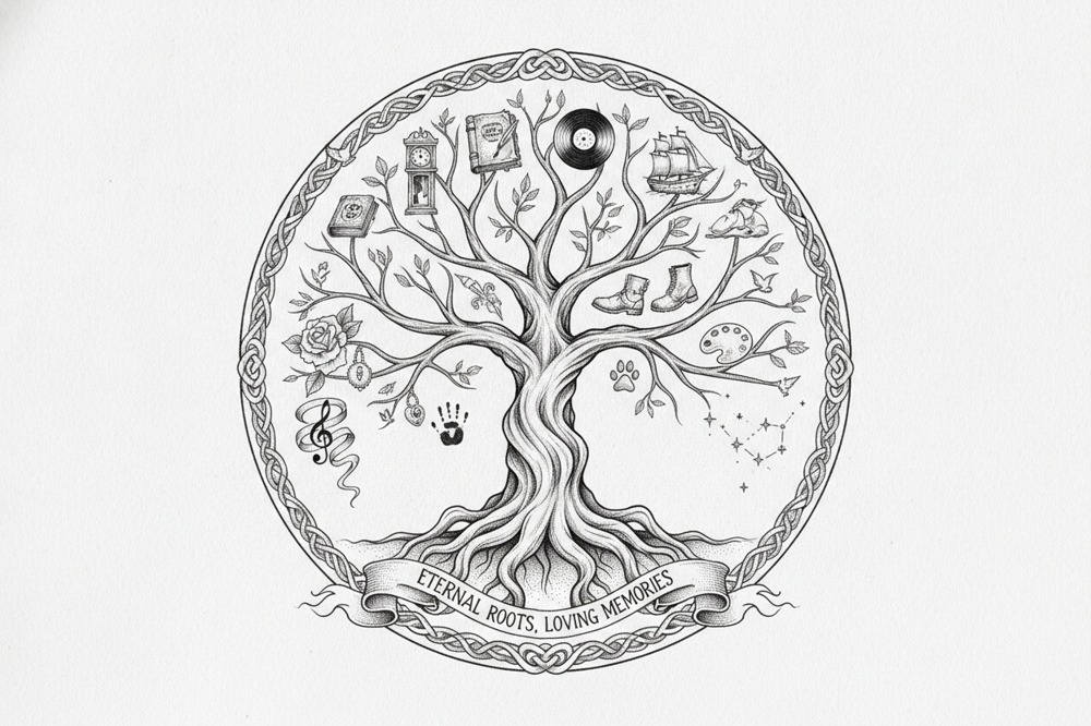 How Can You Hide A Name Or Initials In A Tree Of Life?
