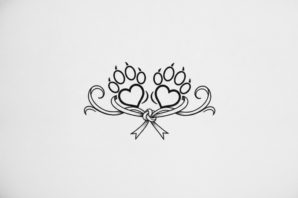 How Do You Fit Two Dogs Into One Tattoo Without It Looking Crowded?