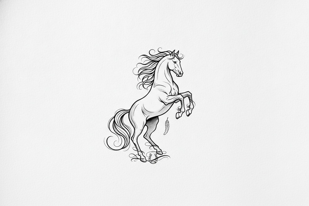 What Designs Work Best For A Horse Ashes Tattoo?