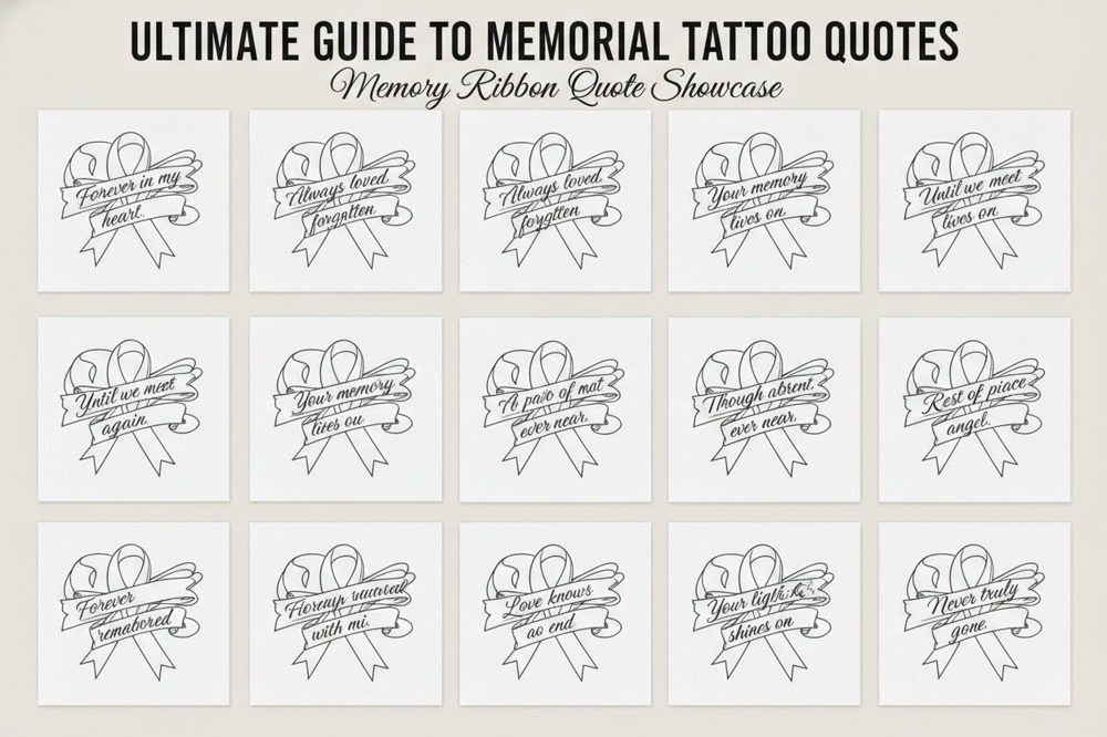 Should A Memorial Tattoo Quote Be Short Or Long?