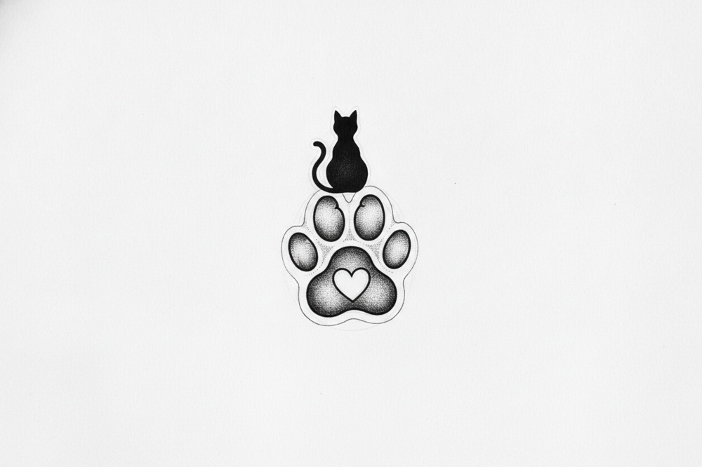 How Big Does A Paw Print Ashes Tattoo Need To Be?
